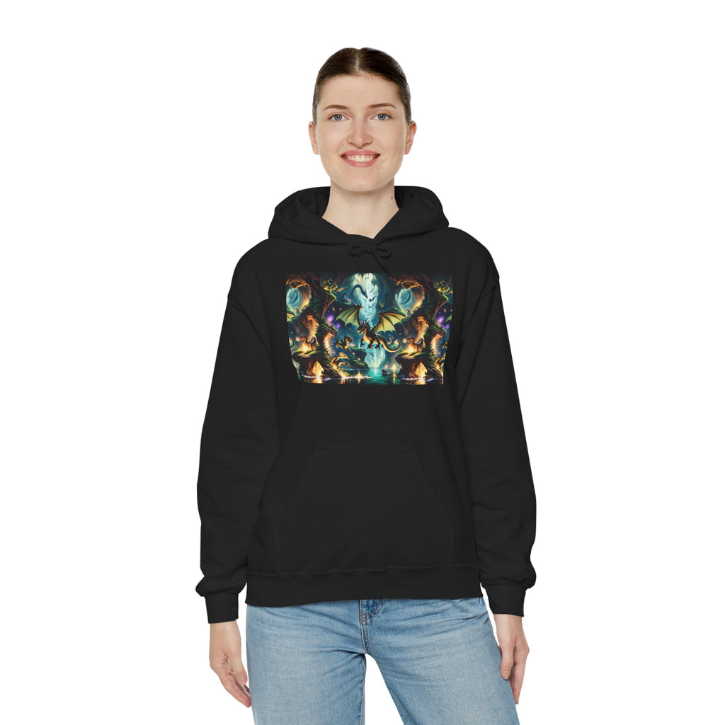 Mystical Cosmic Dragon Hoodie — Fantasy Sci‑Fi Graphic Sweatshirt