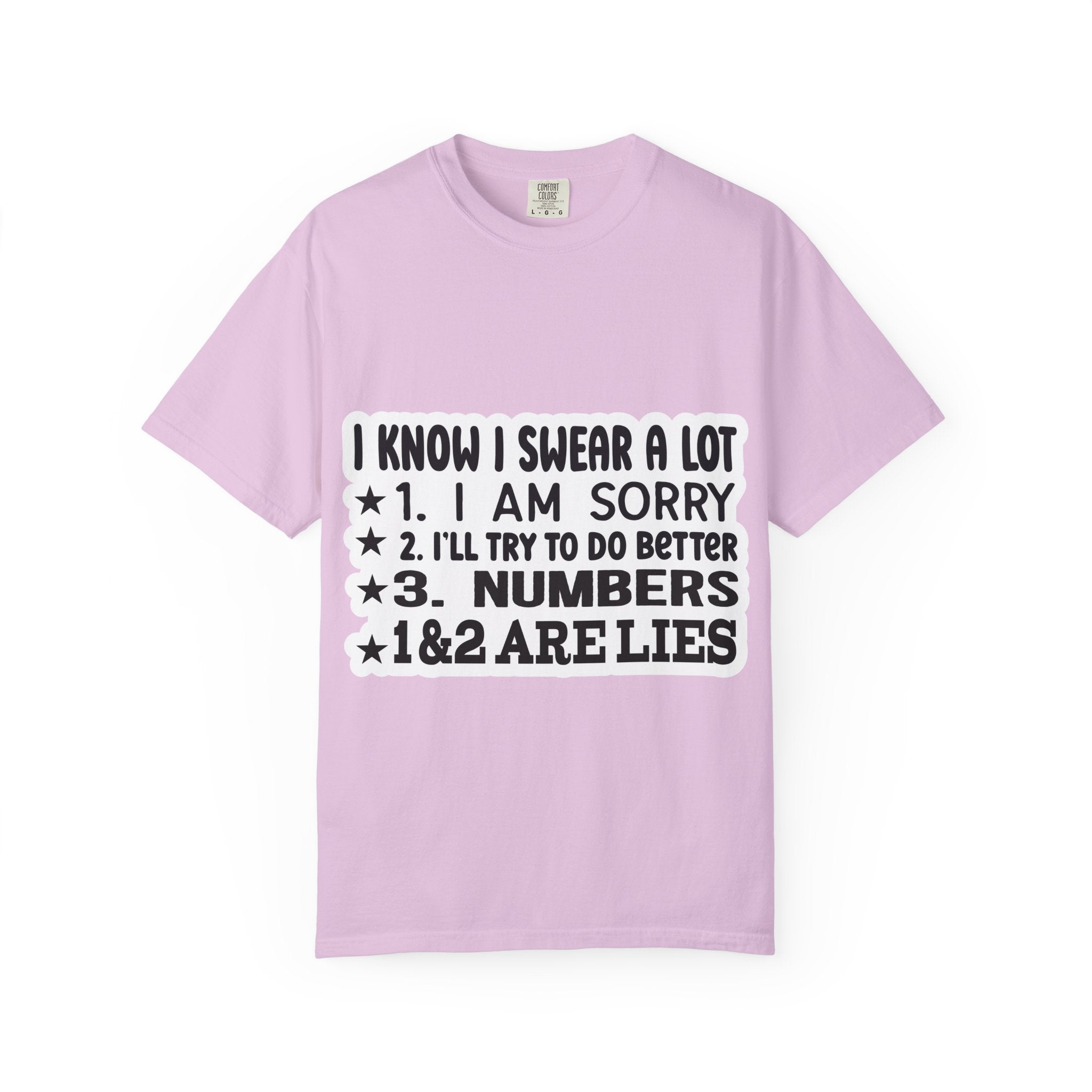 Funny "I Know I Swear a Lot" Graphic T-Shirt