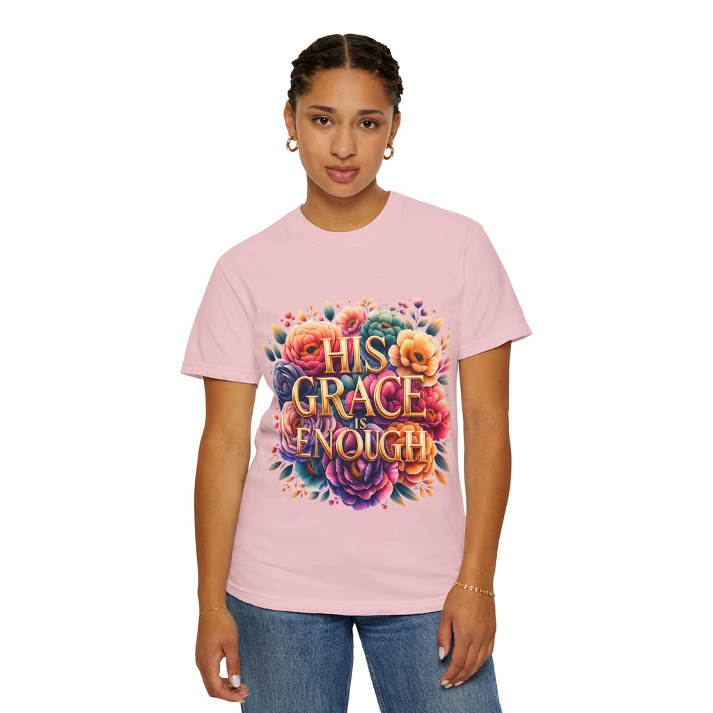 His Grace Is Enough Floral T-Shirt