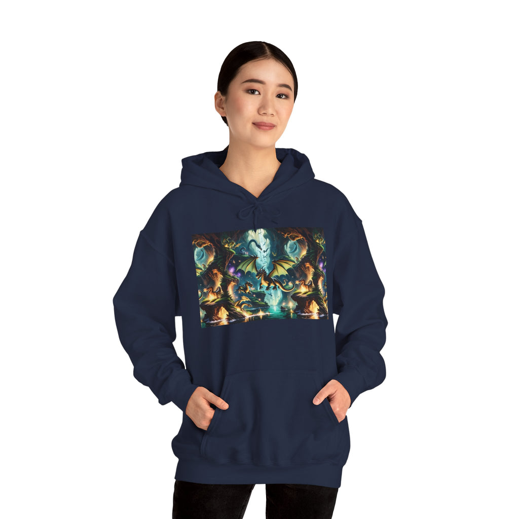 Mystical Cosmic Dragon Hoodie — Fantasy Sci‑Fi Graphic Sweatshirt