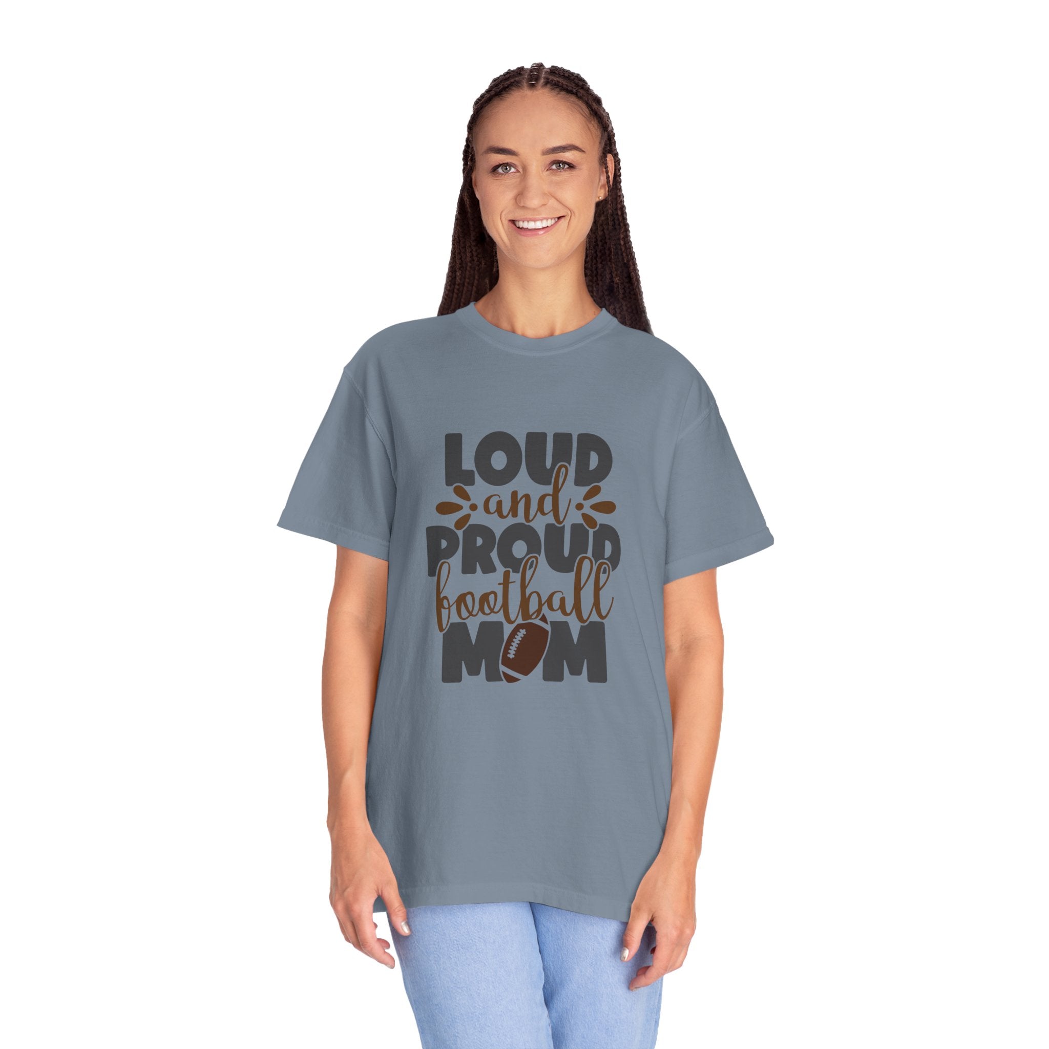 Loud and Proud Football Mom T-Shirt