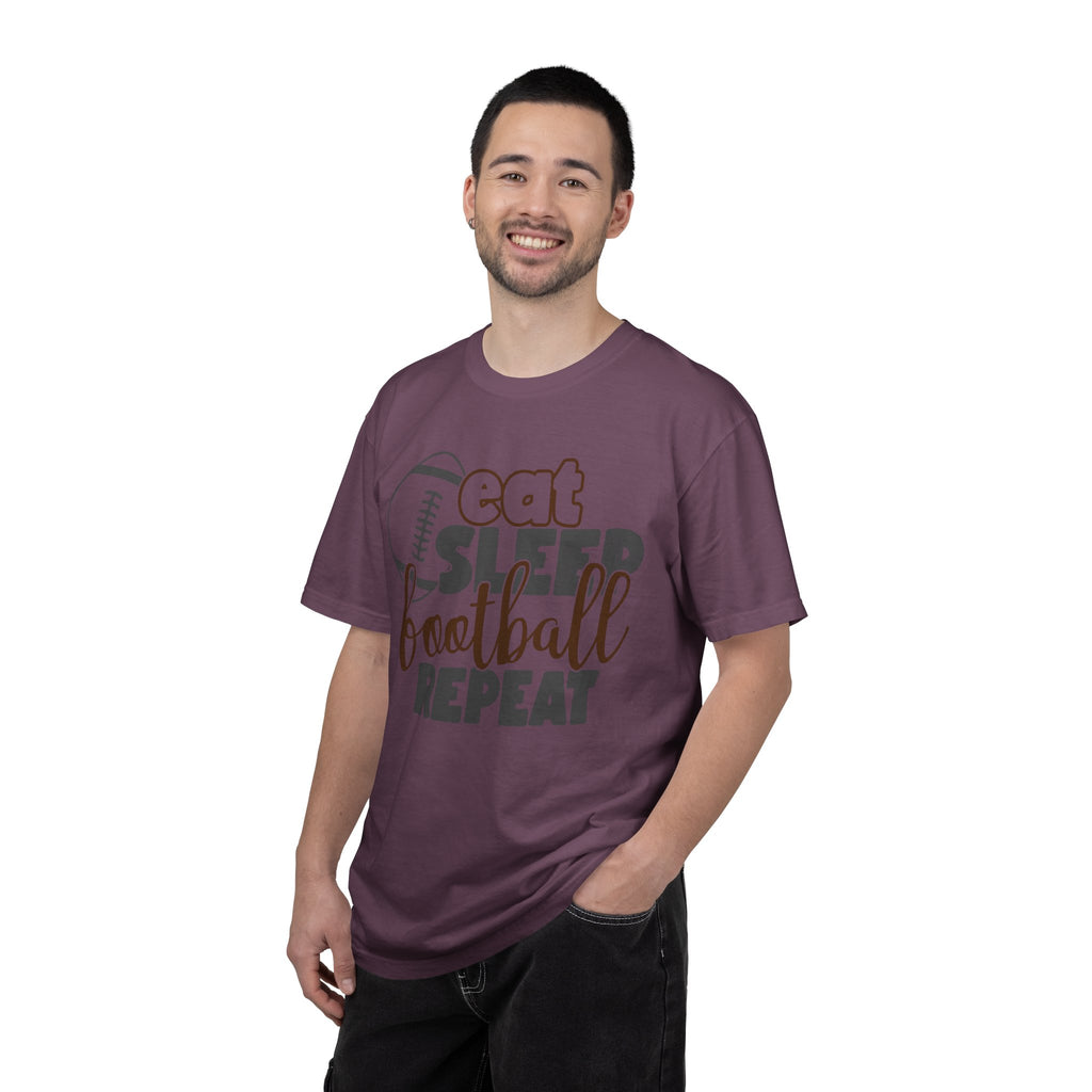 Eat Sleep Football Repeat T-Shirt — Football Fan Tee