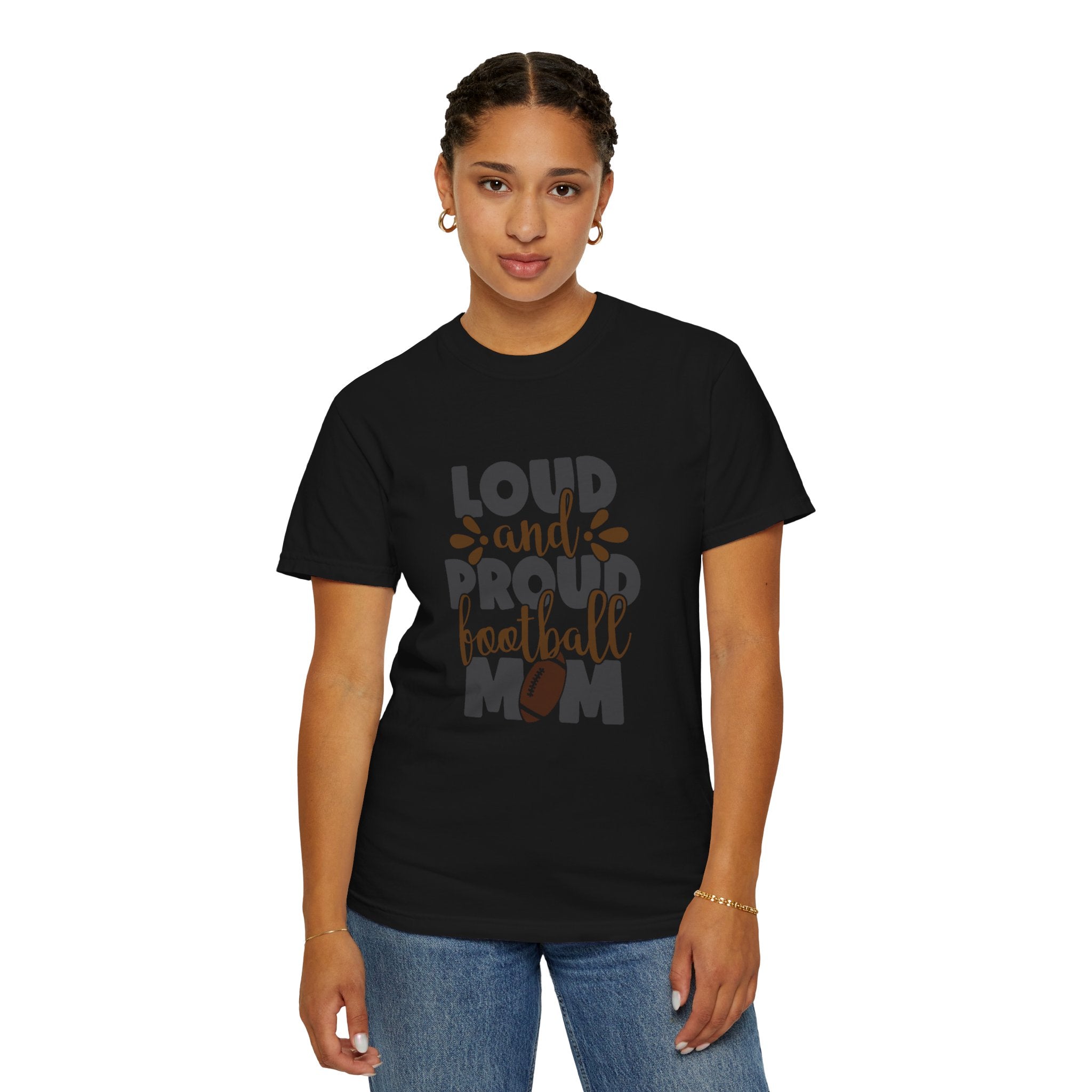 Loud and Proud Football Mom T-Shirt