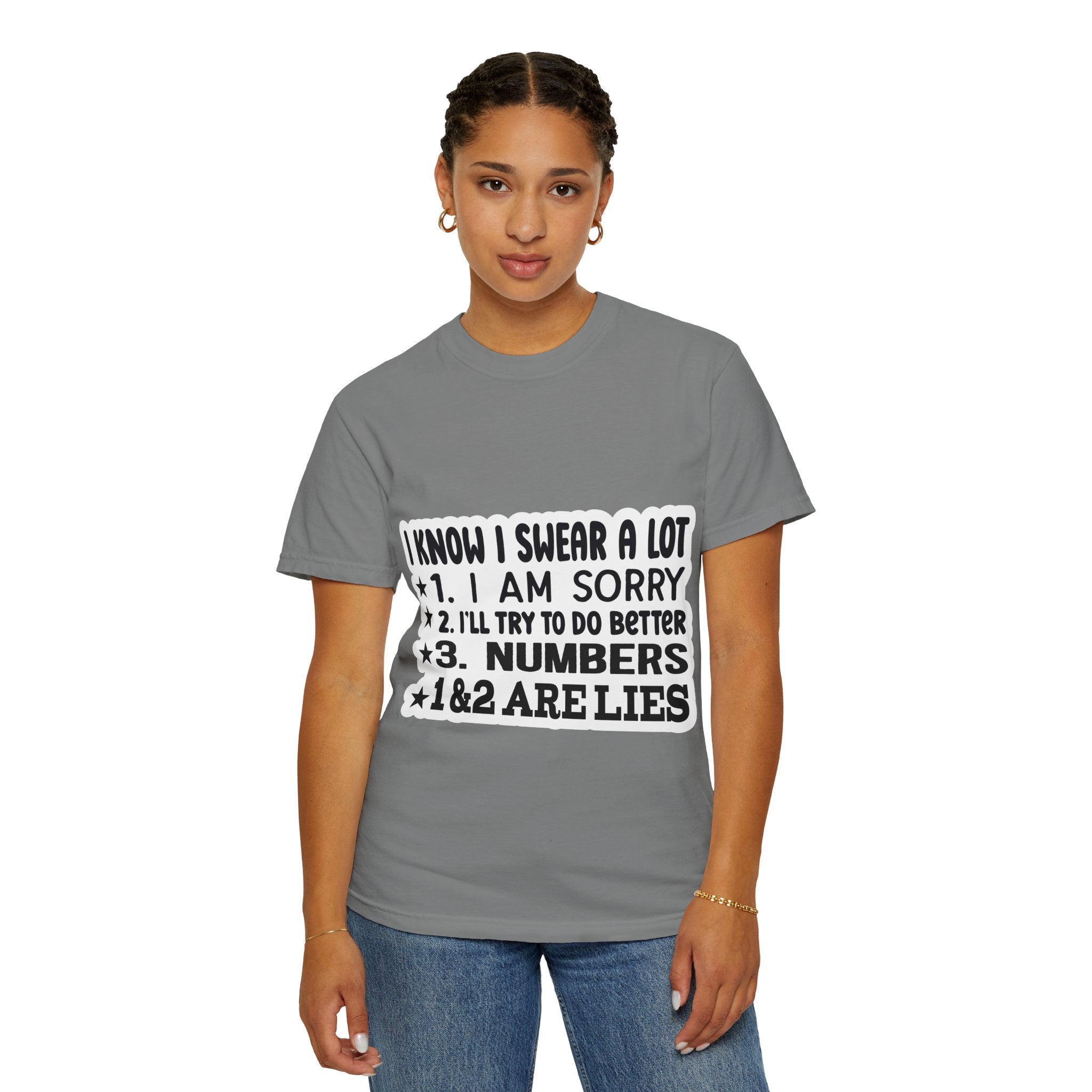 Funny "I Know I Swear a Lot" Graphic T-Shirt