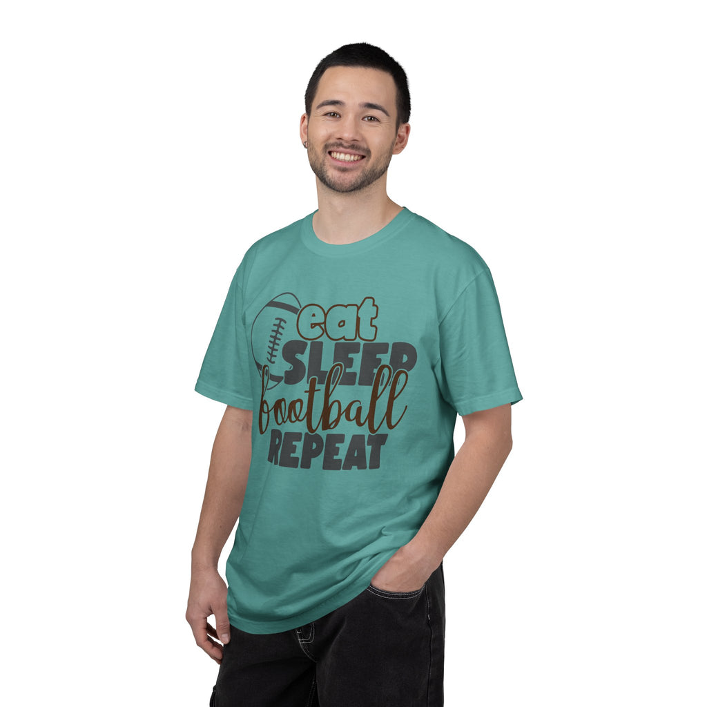 Eat Sleep Football Repeat T-Shirt — Football Fan Tee