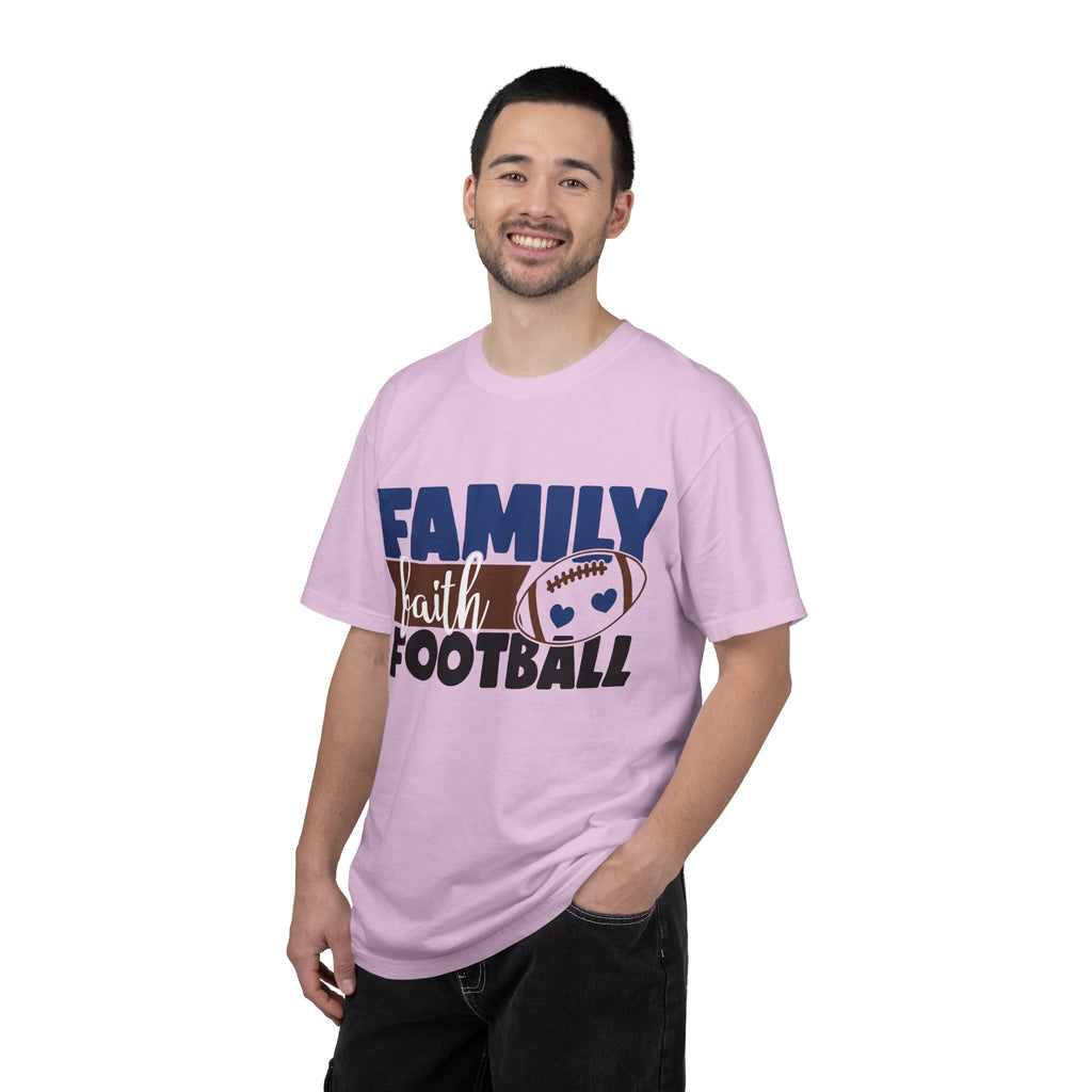 Family Faith Football T-Shirt