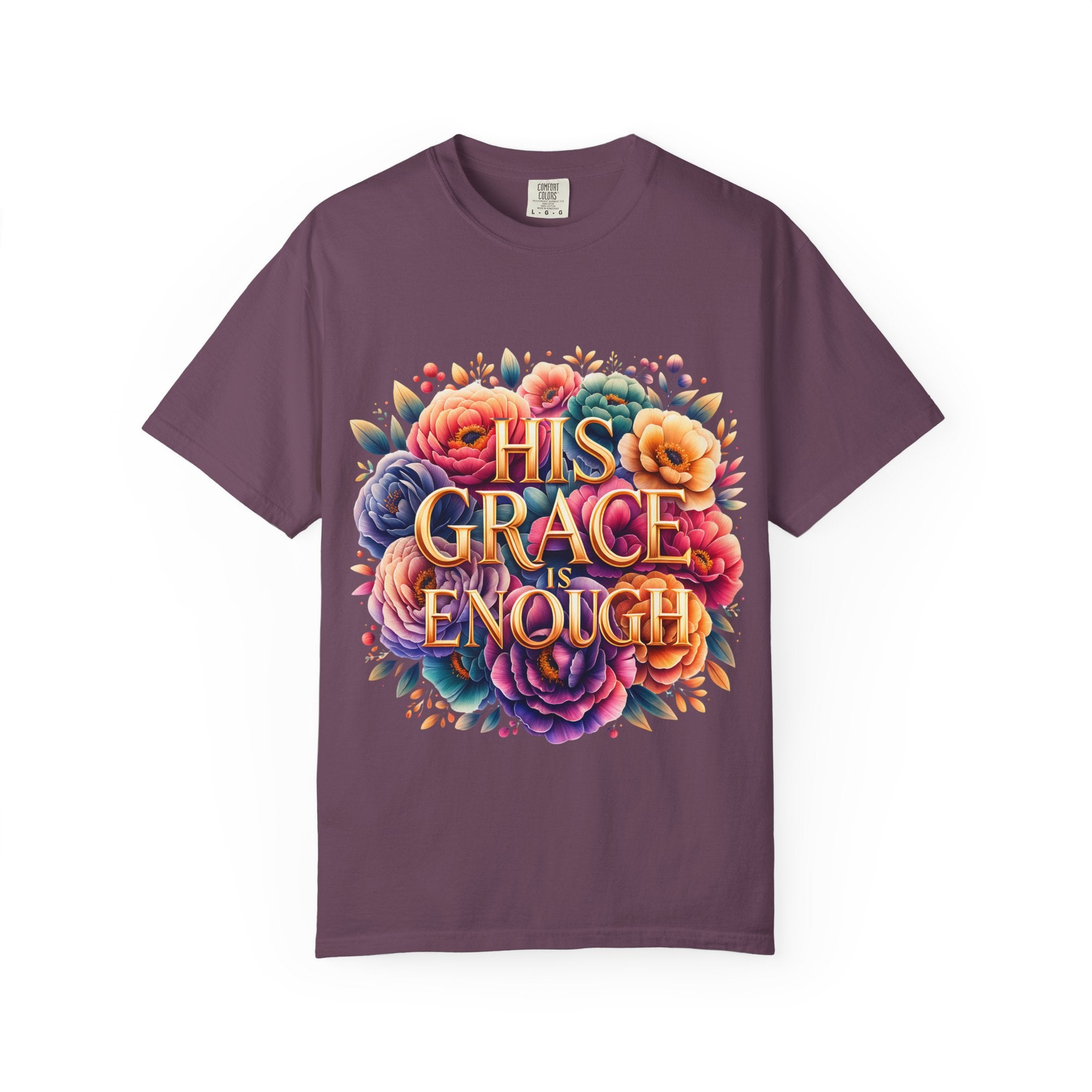 His Grace Is Enough Floral T-Shirt