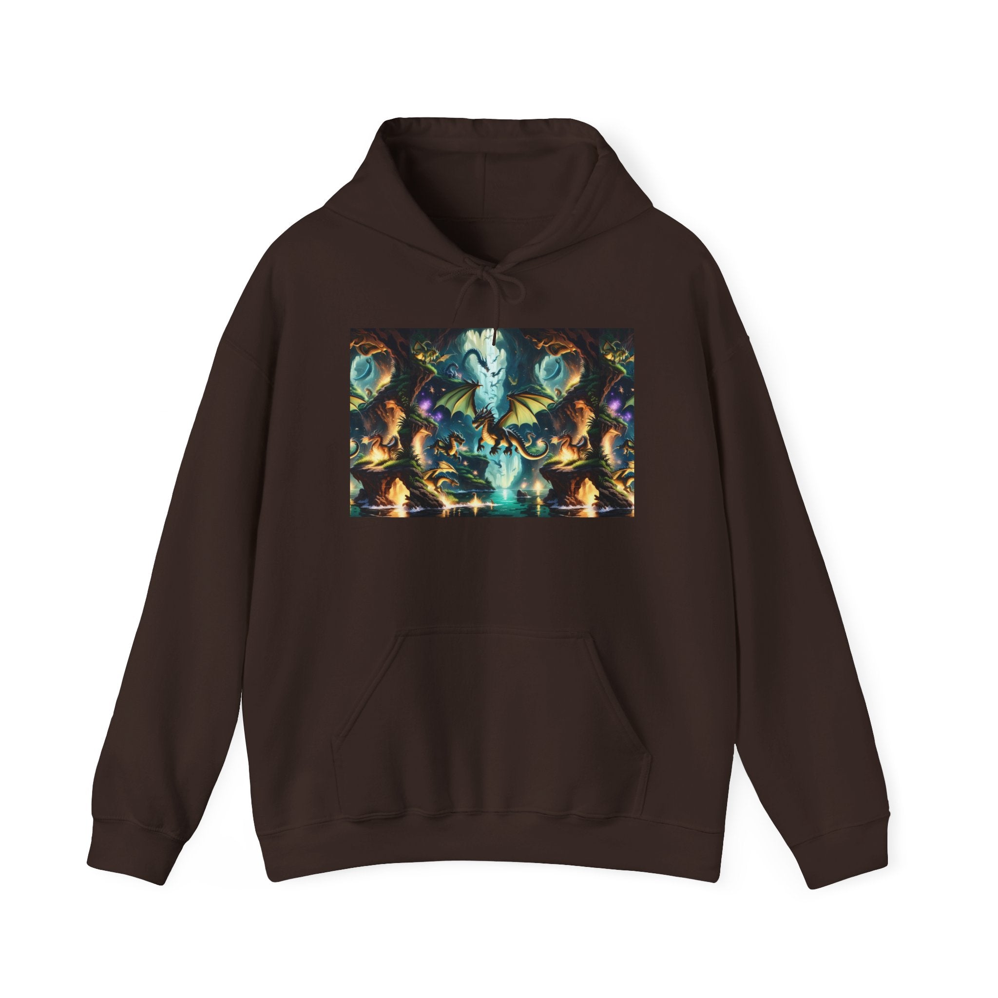 Mystical Cosmic Dragon Hoodie — Fantasy Sci‑Fi Graphic Sweatshirt