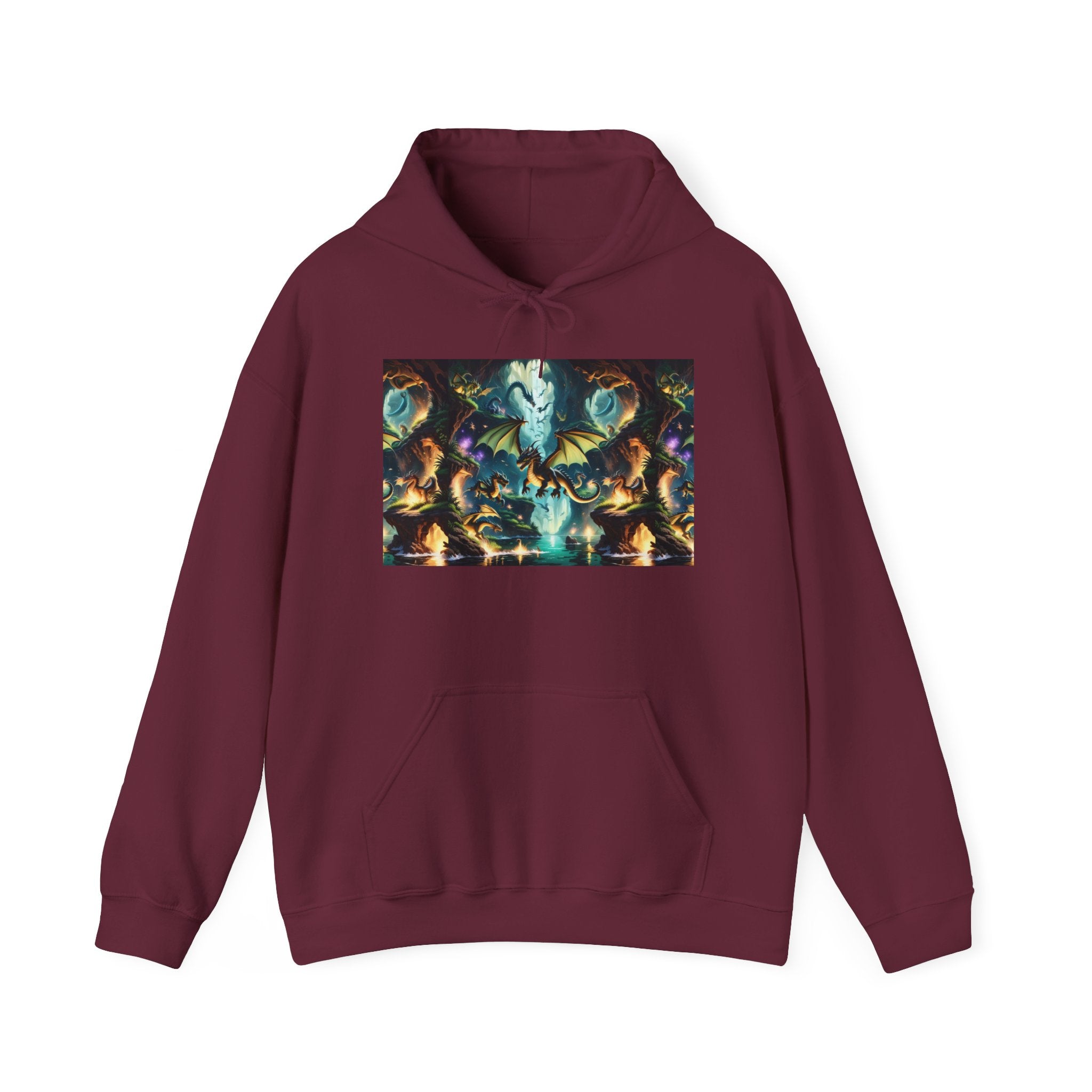 Mystical Cosmic Dragon Hoodie — Fantasy Sci‑Fi Graphic Sweatshirt