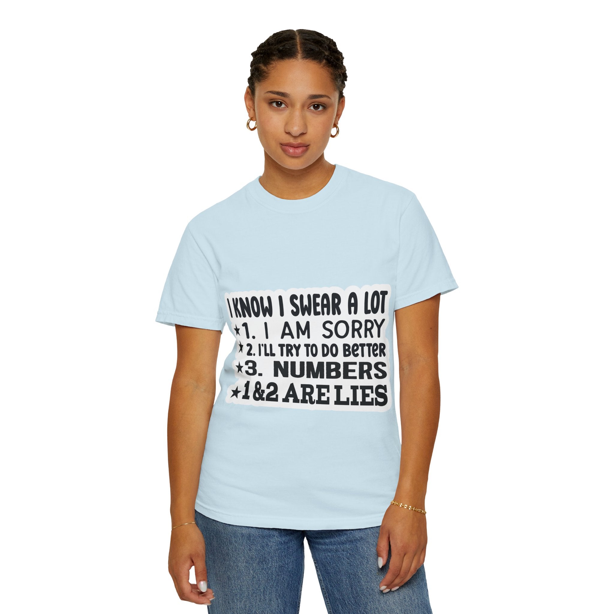 Funny "I Know I Swear a Lot" Graphic T-Shirt