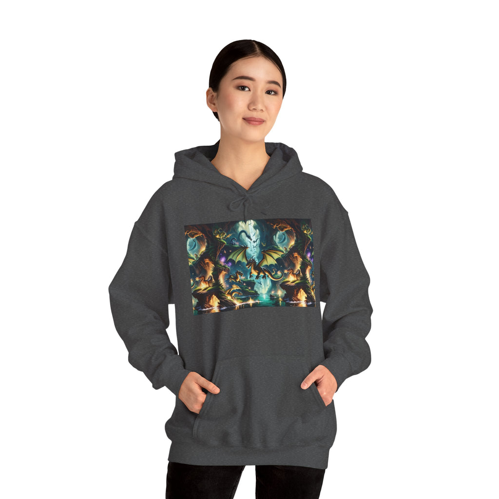 Mystical Cosmic Dragon Hoodie — Fantasy Sci‑Fi Graphic Sweatshirt
