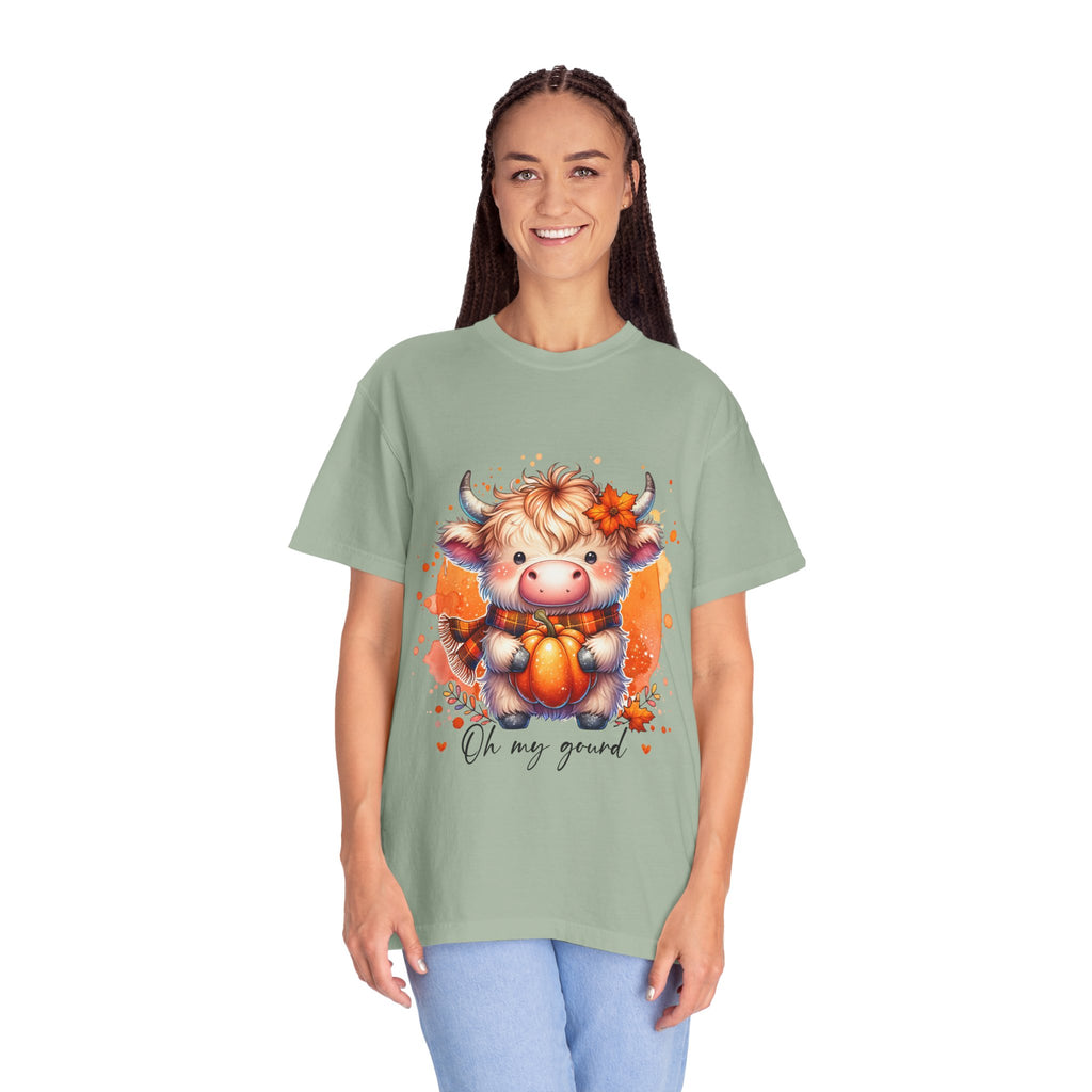Cow Pumpkin T‑Shirt — Cute "Oh My Gourd" Fall Graphic Tee