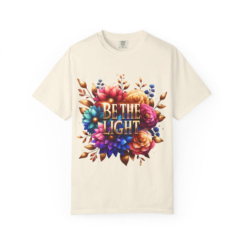 Be The Light Floral T-Shirt — Inspirational Botanical Graphic Tee
