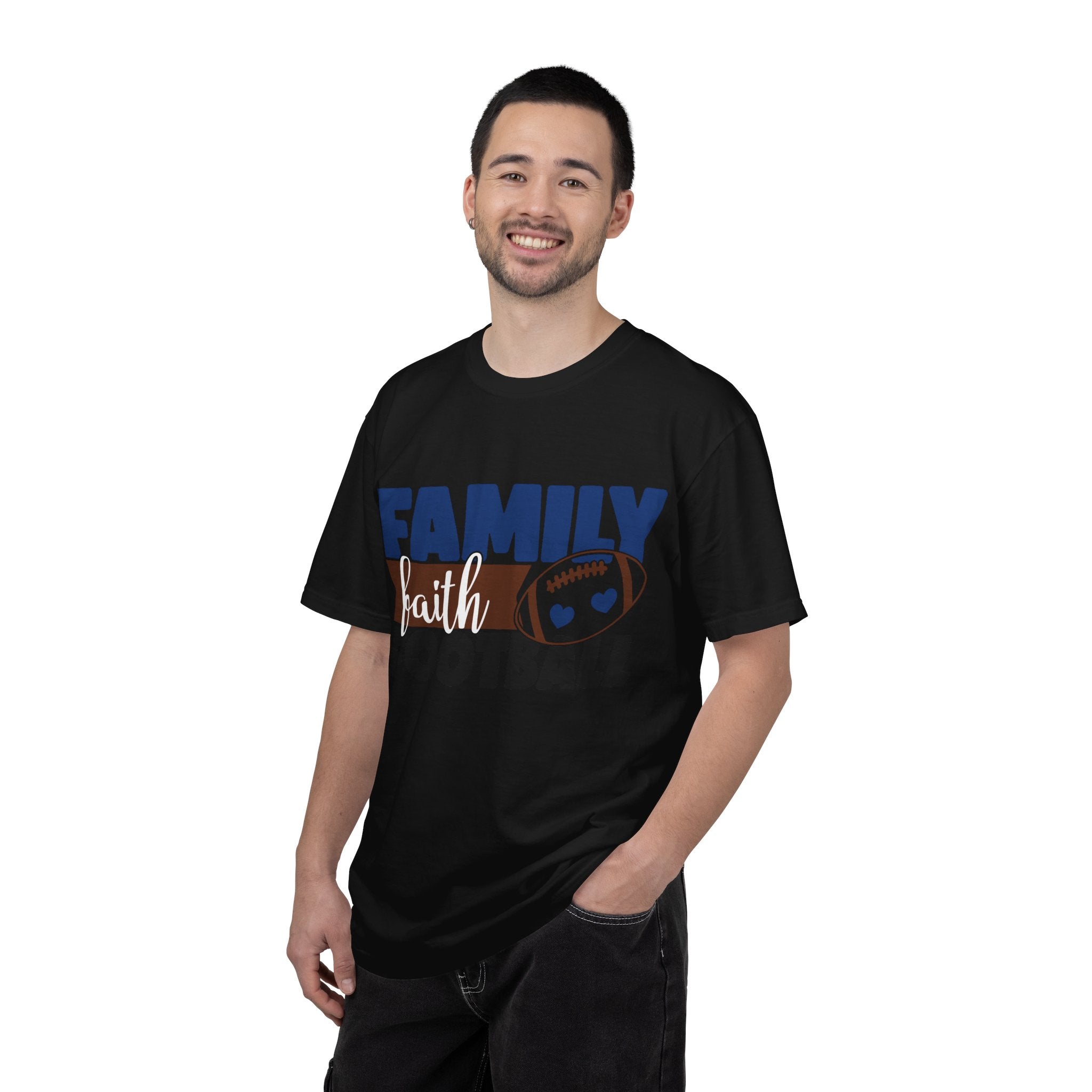 Family Faith Football T-Shirt