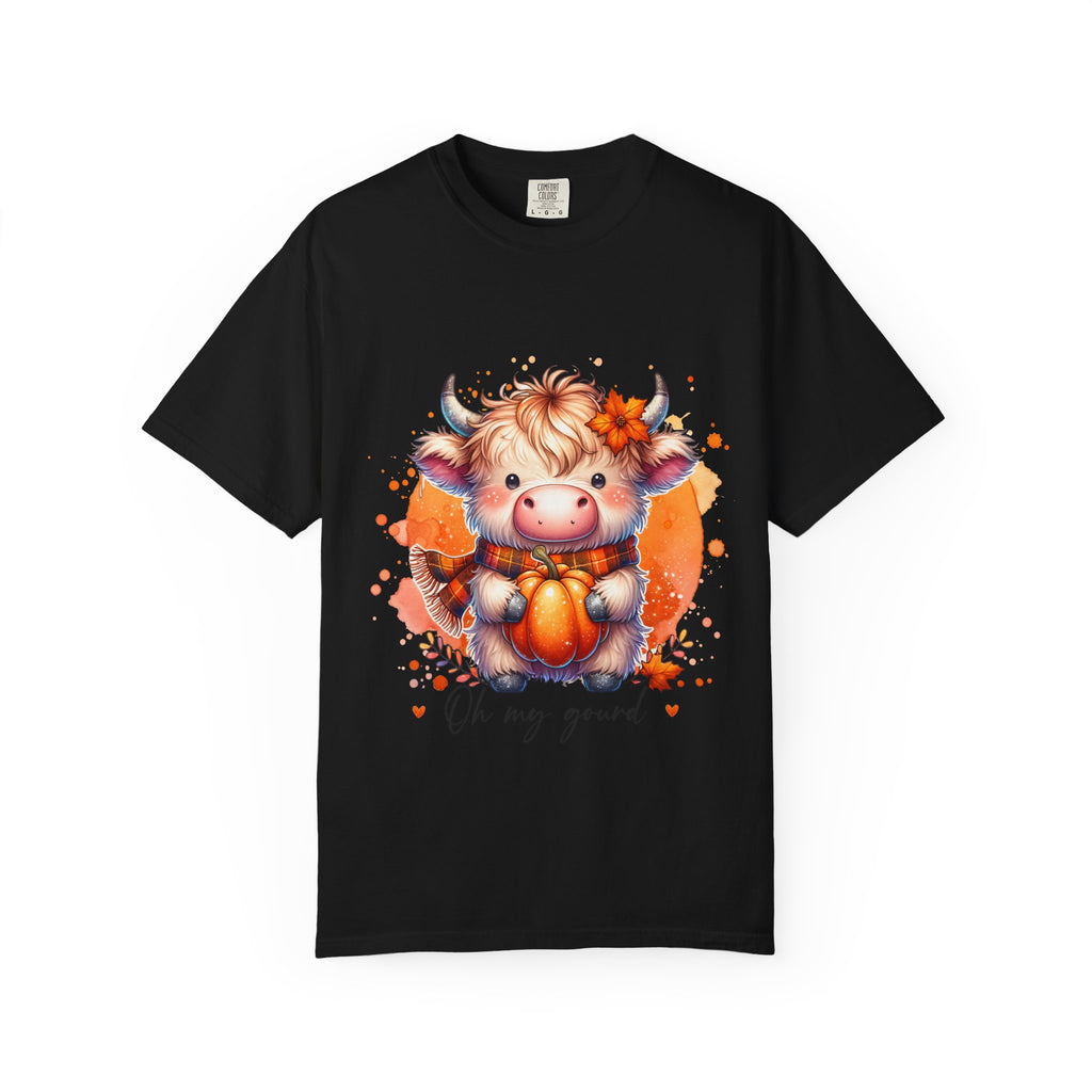 Cow Pumpkin T‑Shirt — Cute "Oh My Gourd" Fall Graphic Tee