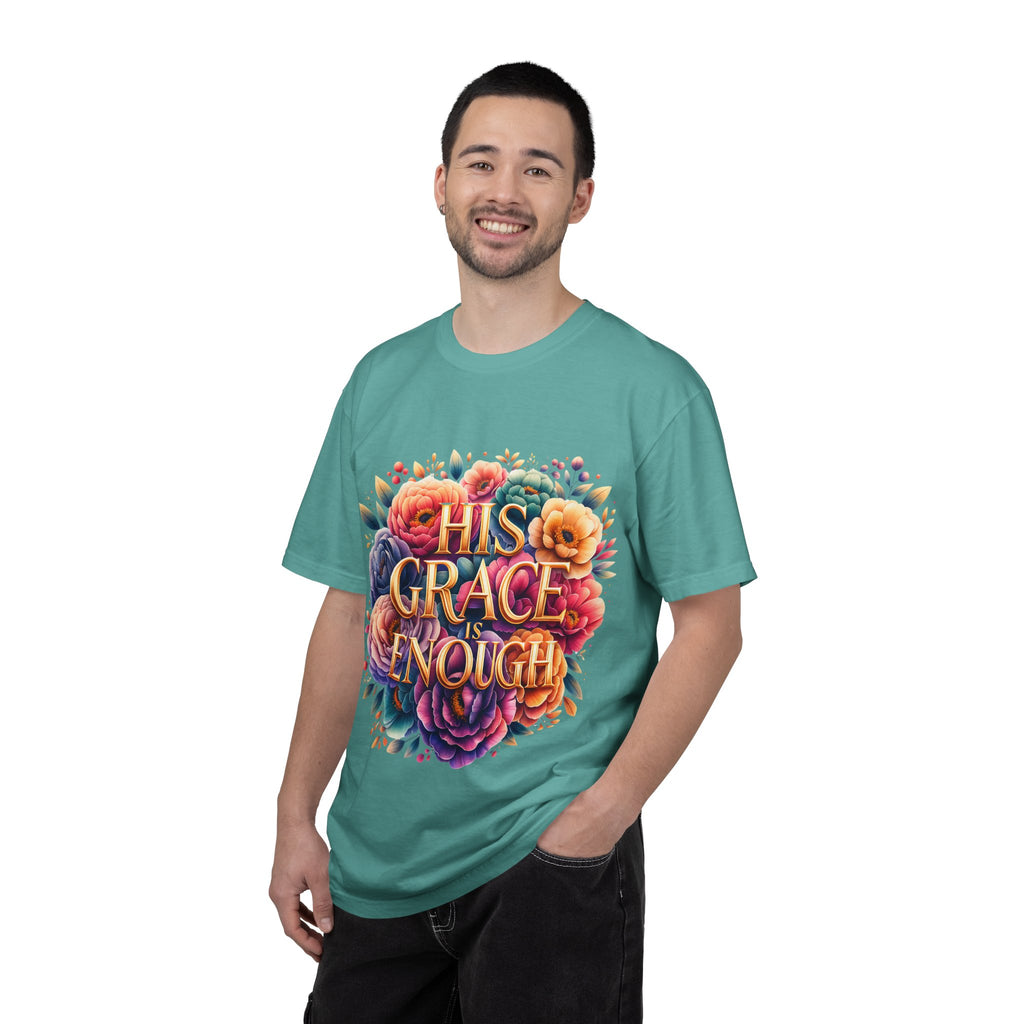 His Grace Is Enough Floral T-Shirt