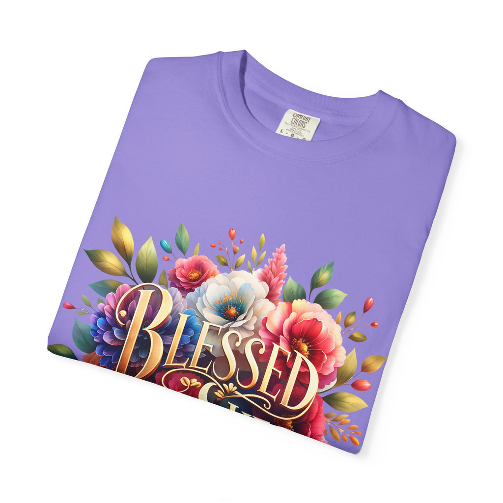 Blessed Is She Floral T-Shirt — Inspirational Christian Tee