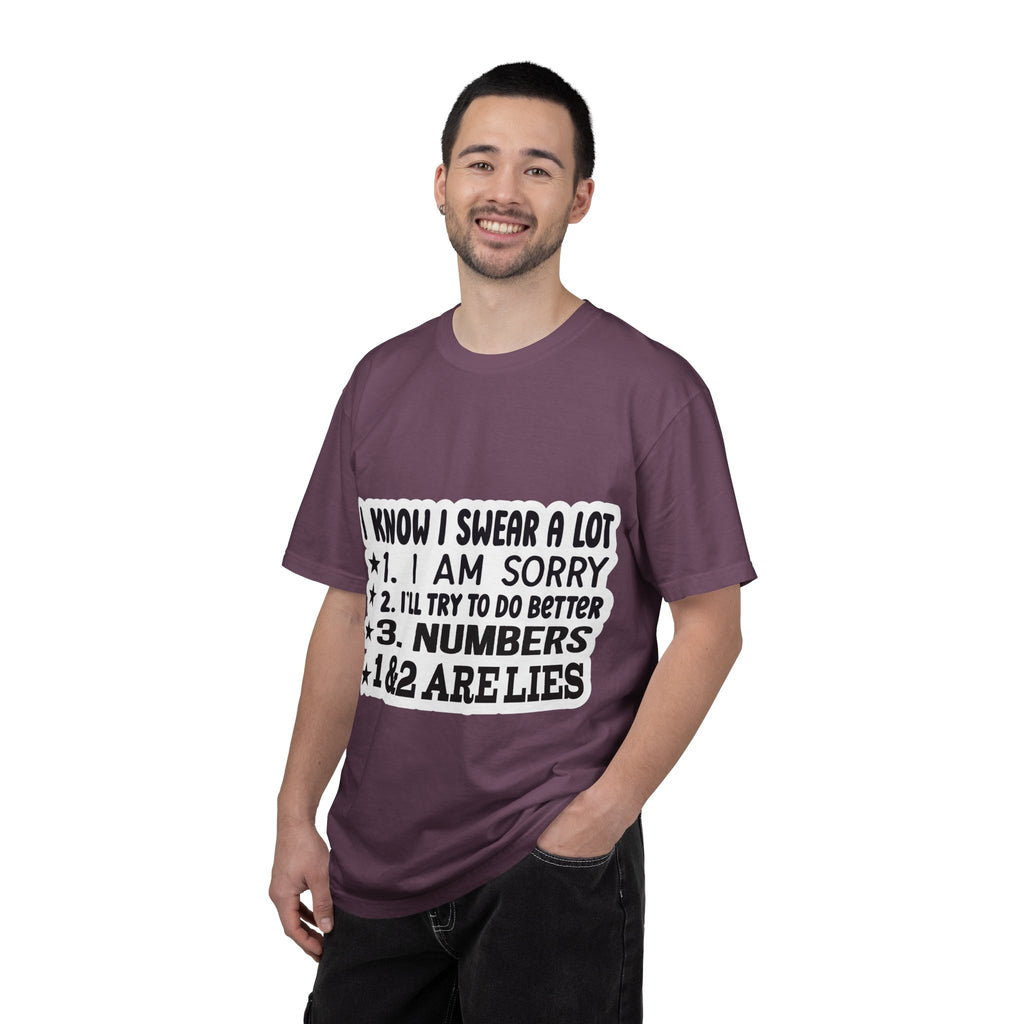 Funny "I Know I Swear a Lot" Graphic T-Shirt